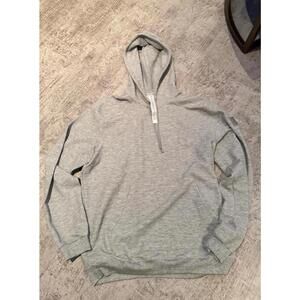 SOLD NWOT Alo Men's Micro Waffle Fast Track Hoodie grey sz L